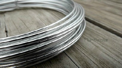 12 gauge aluminum craft and jewelry wire, 2mm round, 39 ft., silver