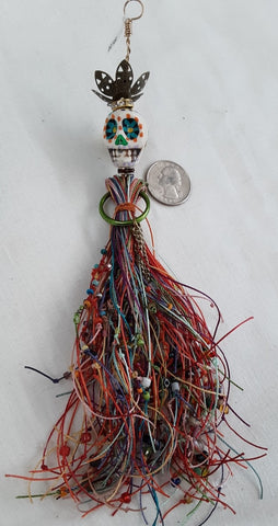 Day of the Dead/ Halloween Pendant/Doll Free Shipping in continental U.S.A.
