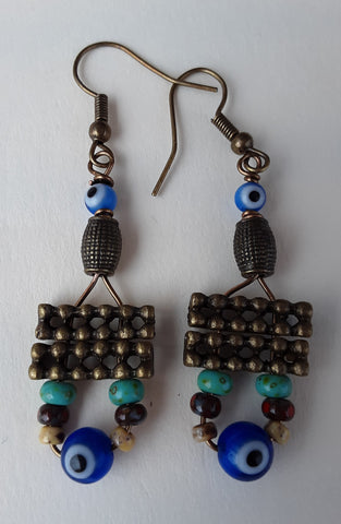 Evil Eye  Earrings, Free Shipping