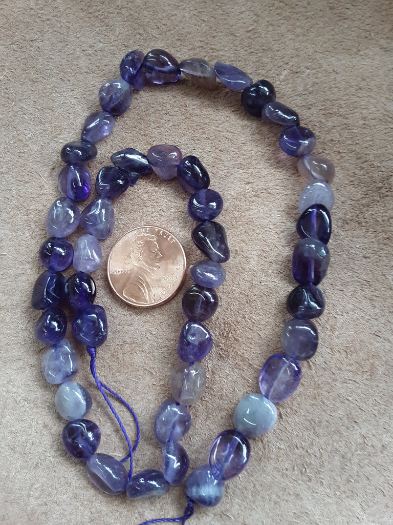 Amethyst Nugget Beads, Two, 15" strands per order. Free Shipping in USA