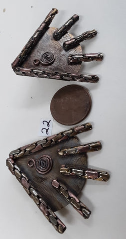 New, Metal Earrings with posts, Fast, Free shipping from Branson, MO.