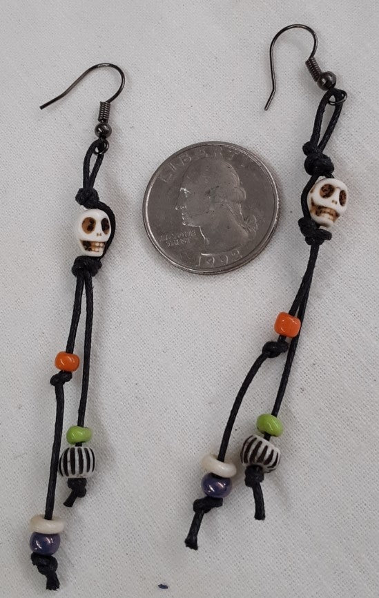 Day of the dead/Halloween Earrings, Free Shipping in continental U.S.A.