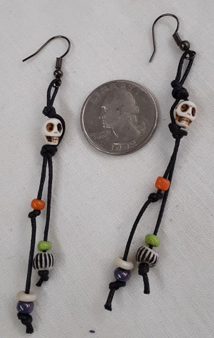 Day of the dead/Halloween Earrings, Free Shipping in continental U.S.A.