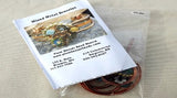 Wire wrapped and beaded mixed metal bracelet jewelry kit, all parts included