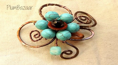 Wire brooch deals